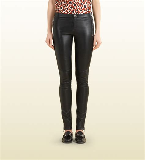 gucci leather leggings|gucci leggings for women.